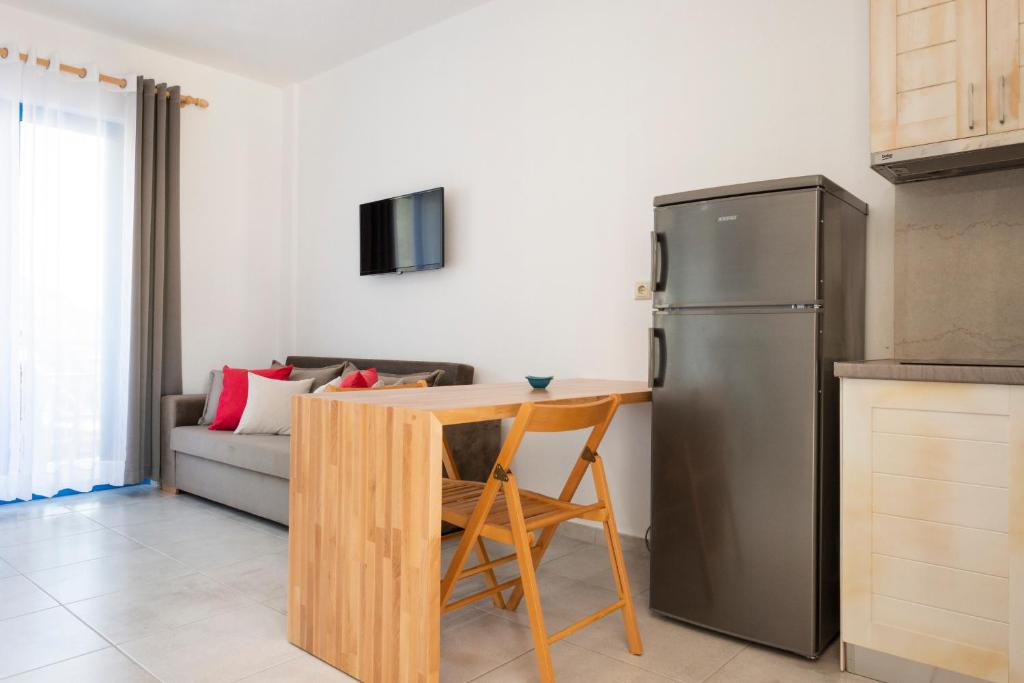 Studio apartment at Blue Horizon with kitchenette and living area