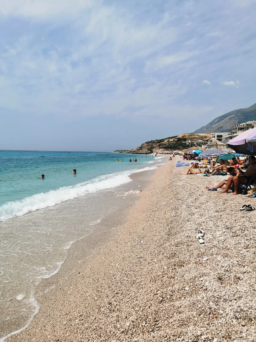 Palasa Beach with Green Coast resort behind
