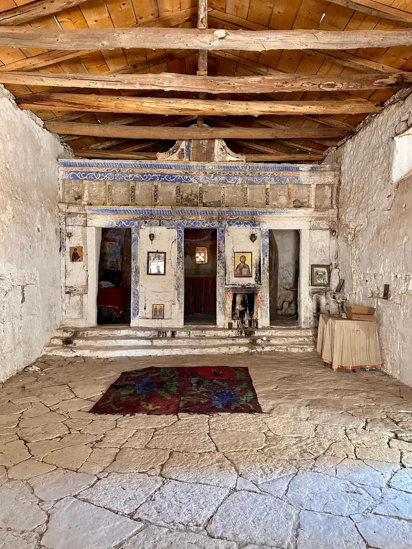 Stone houses and narrow lanes inside the Kastro old town