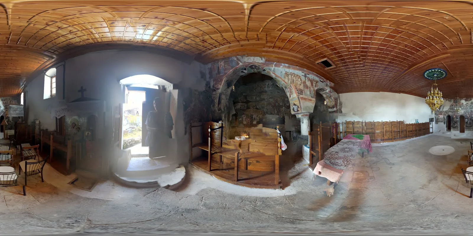 Surviving monastic cells around Panagia Drymadon