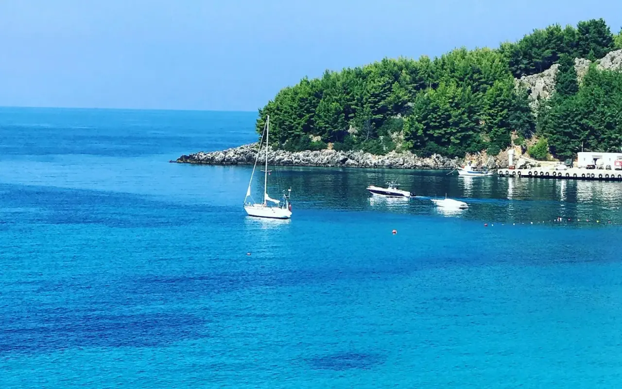 Exterior of Geo & Art Boutique Hotel in Himara center