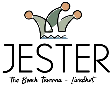 The Jester's Taverna Mediterranean restaurant at Livadhi Beach in Himara
