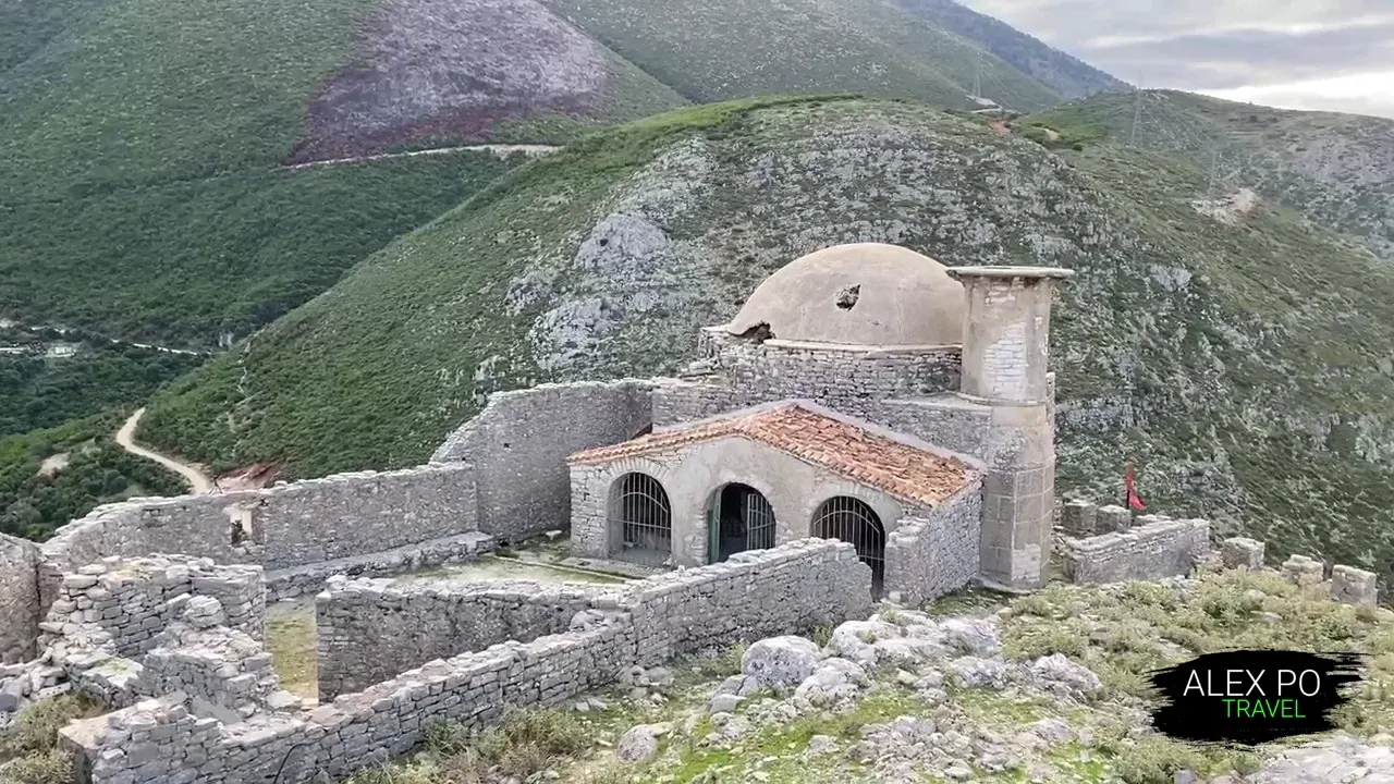 View of Borsh Beach stretching 7 km from the castle