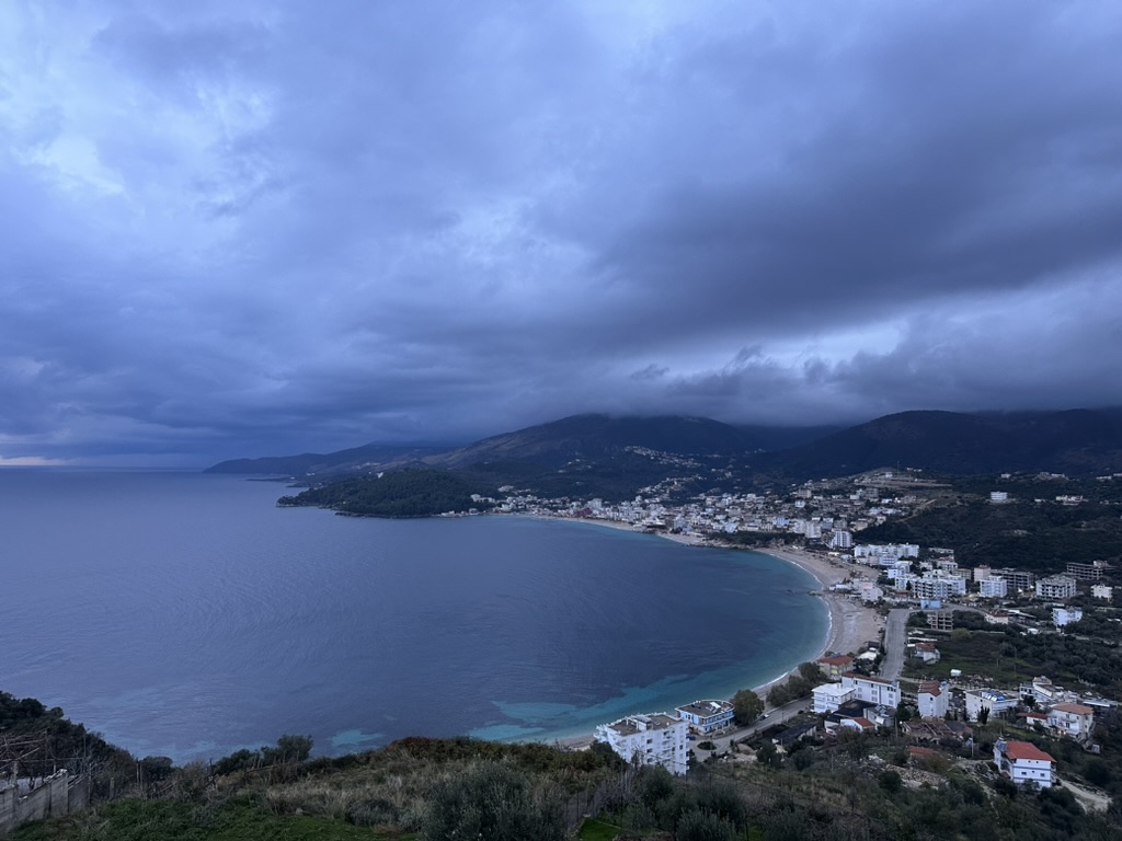 Himara bay moody panorama — himara to saranda transport