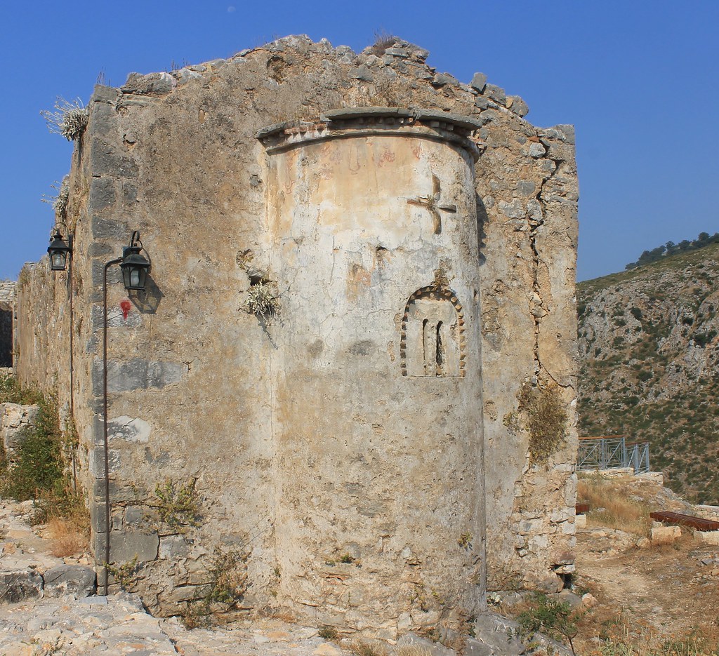 Historic church at Himara Castle area representing Orthodox heritage sites