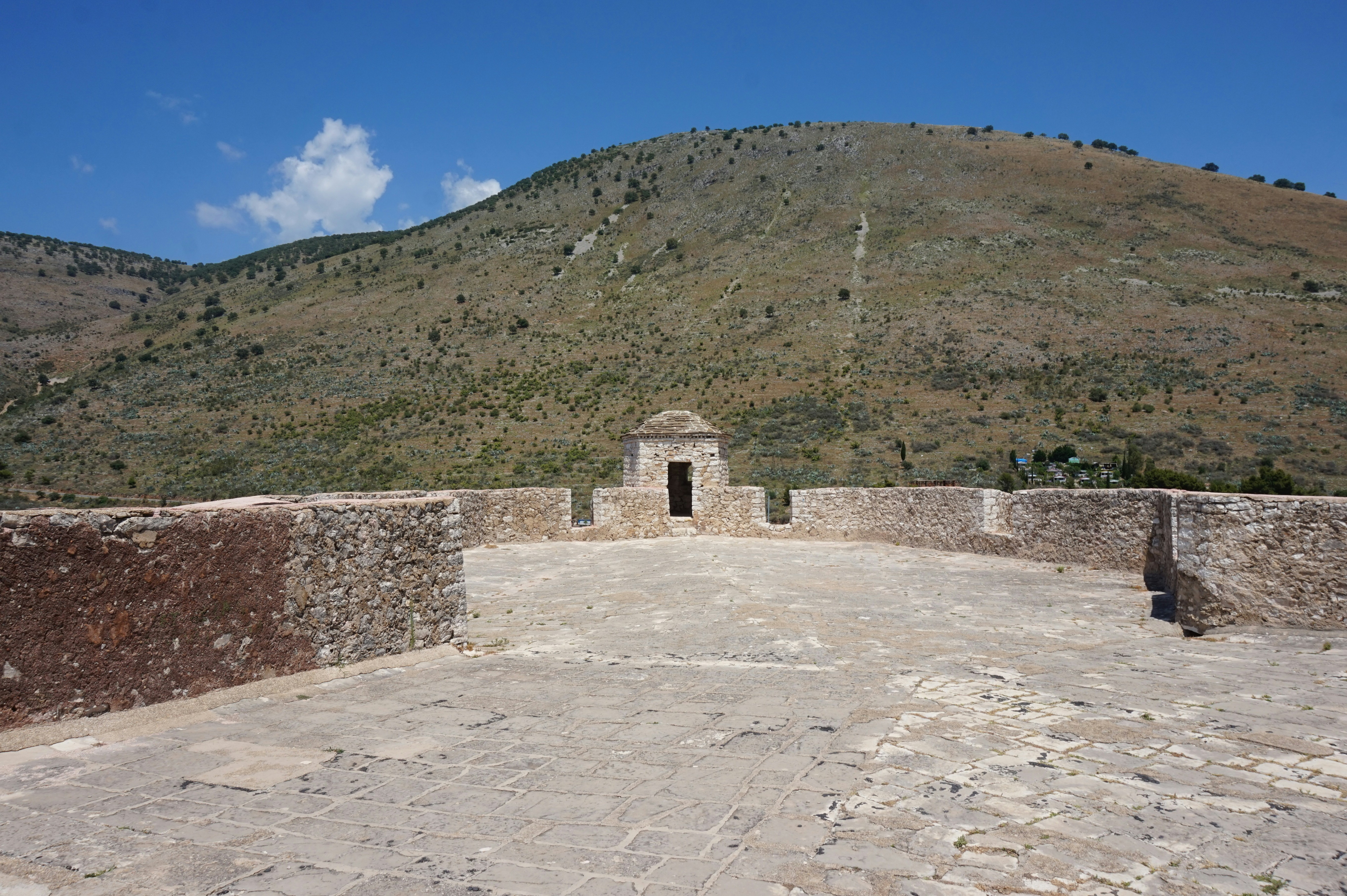 Inner courtyard of Porto Palermo Castle