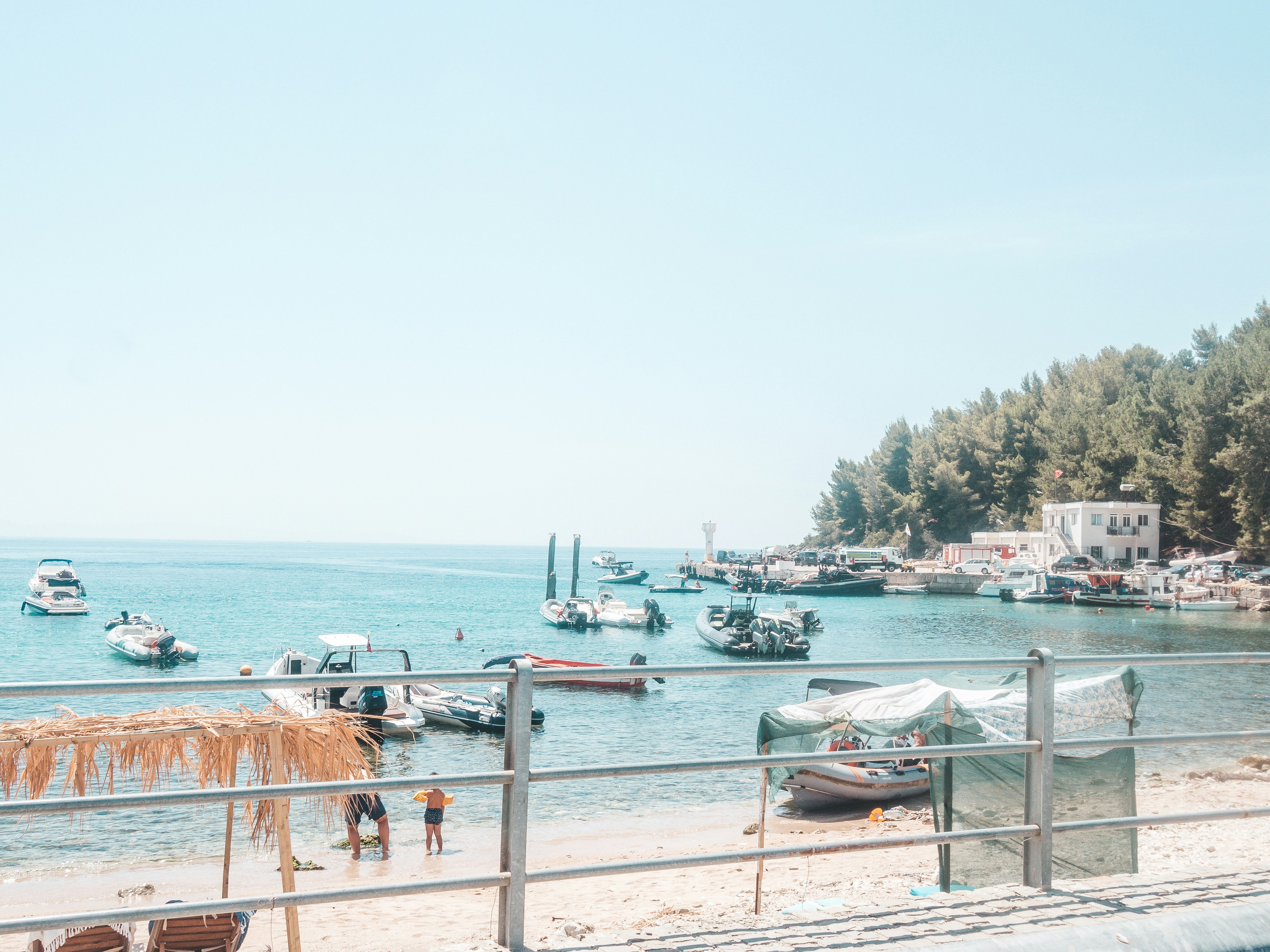 Cold War submarine base at Porto Palermo Bay