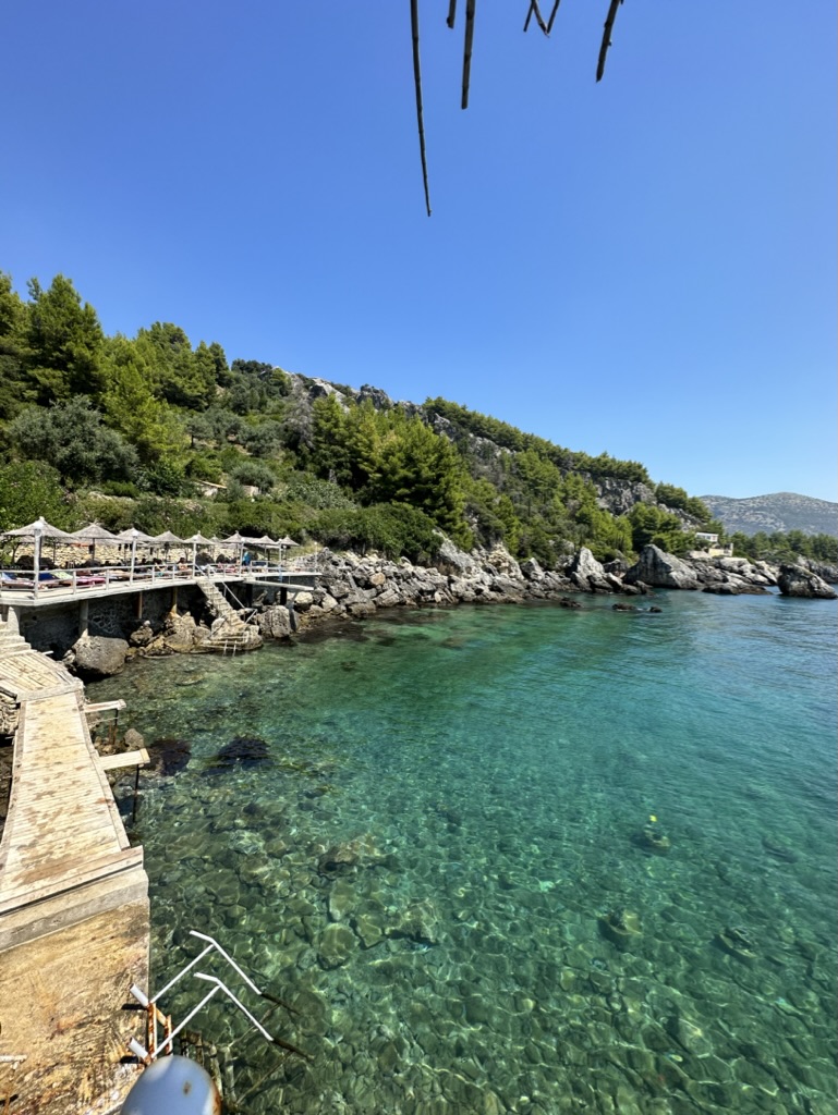 View of Himara Old Town near Elpis Guest House