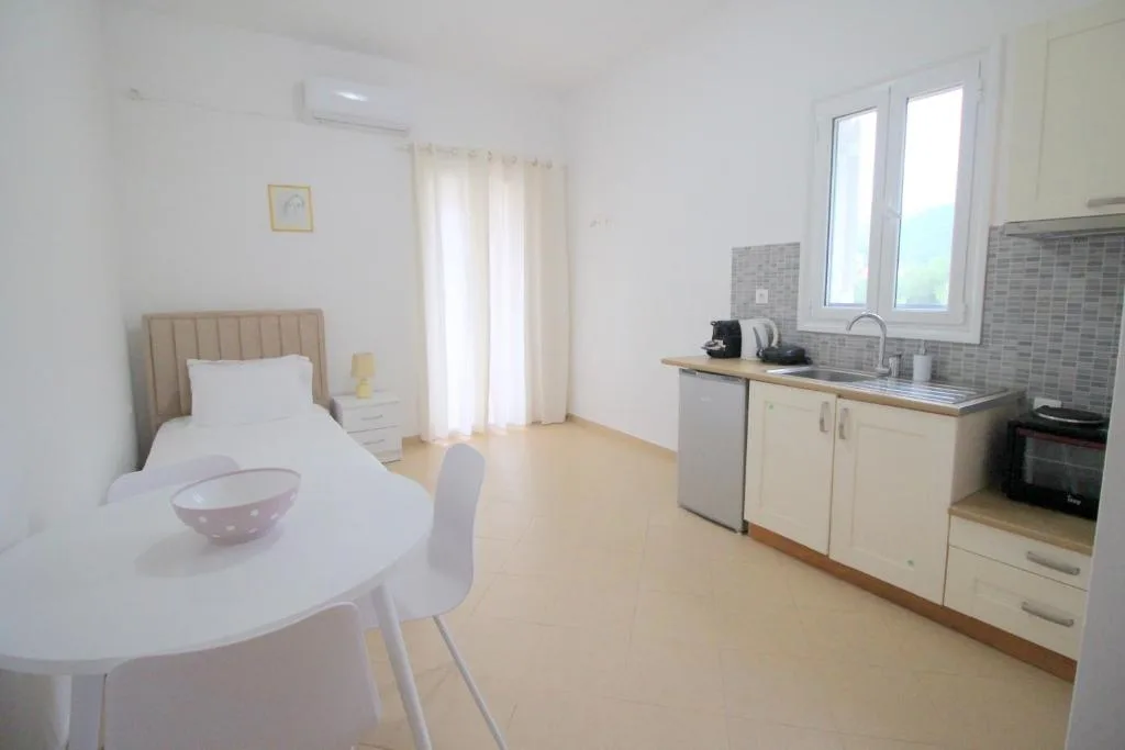 One-Bedroom Apartment with Balcony and Side Sea View at Nefeli's Apartment